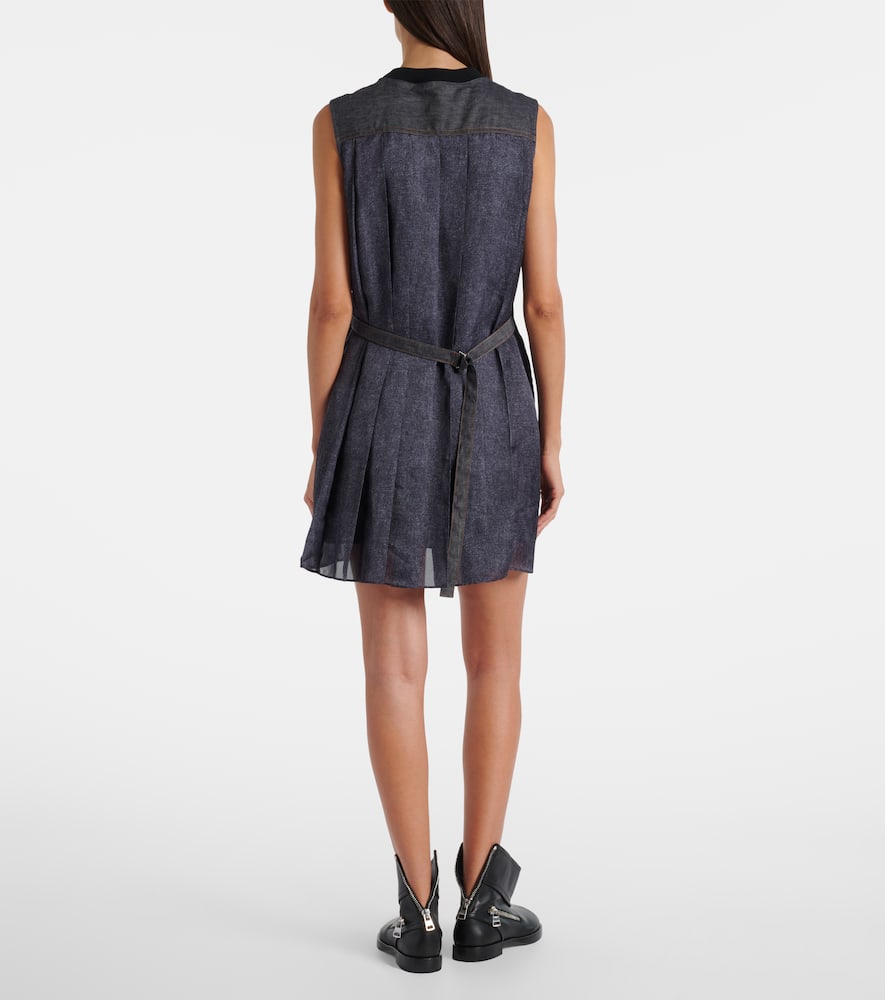 Knitted cotton minidress
