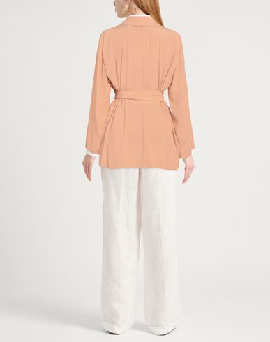 Semicouture Woman Blazer Sand Size 4 Acetate, Silk