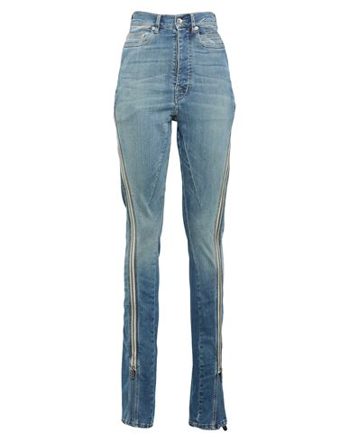 Woman Jeans Blue Size 26 Cotton, Elastomultiester, Rubber