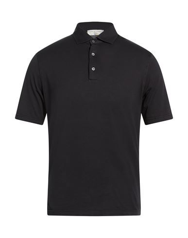 Man Polo shirt Black Size 36 Cotton