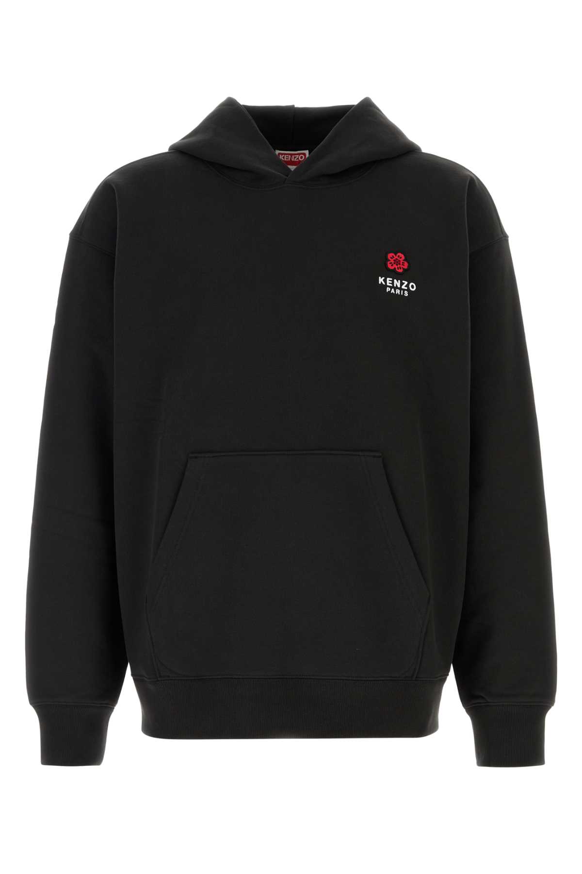 Black Long Sleeves Logo Hoodie