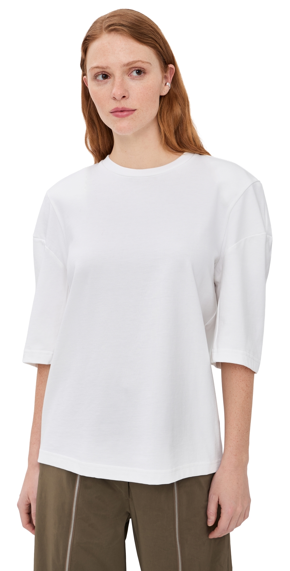 Perfect Hinged Sleeve Tee White