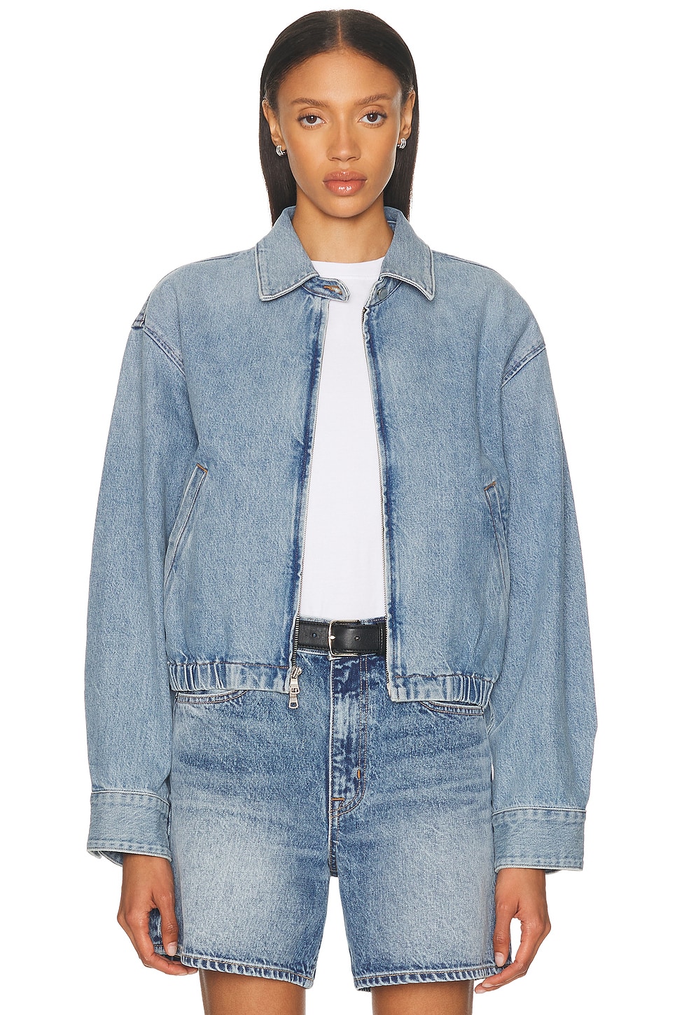 AGOLDE Nile Jacket in Space - Blue.  XL also in