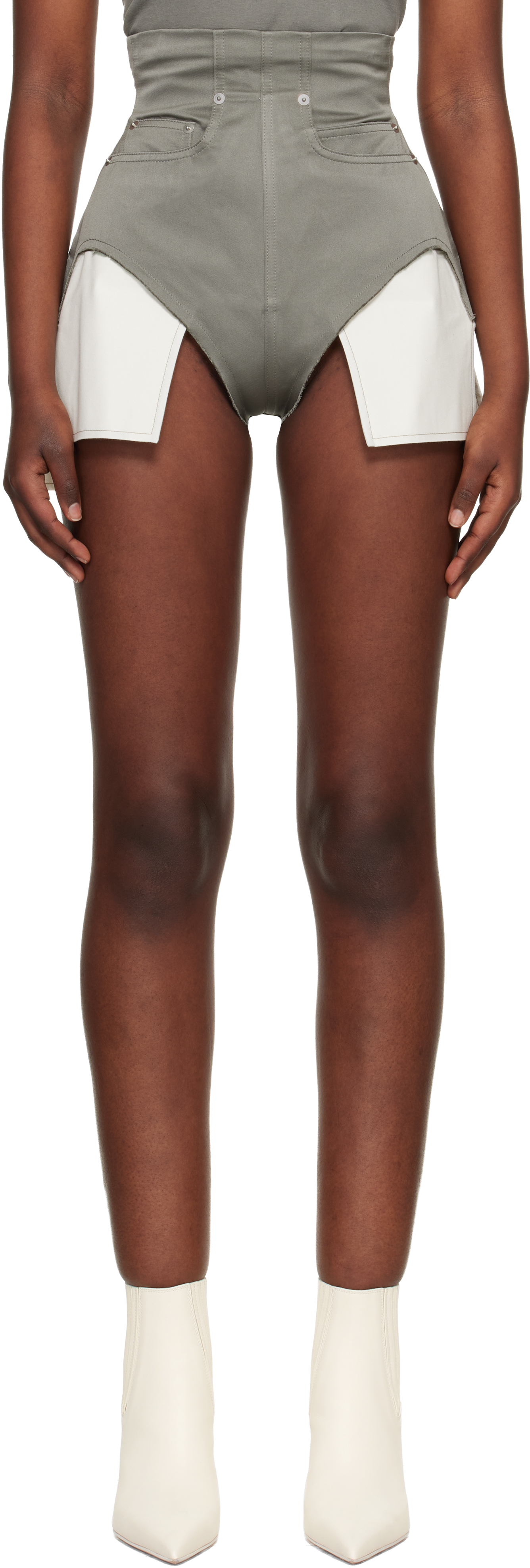 Gray Temple Dirt Cutoffs Shorts