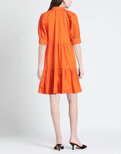 Woman Mini dress Orange Size 10 Cotton