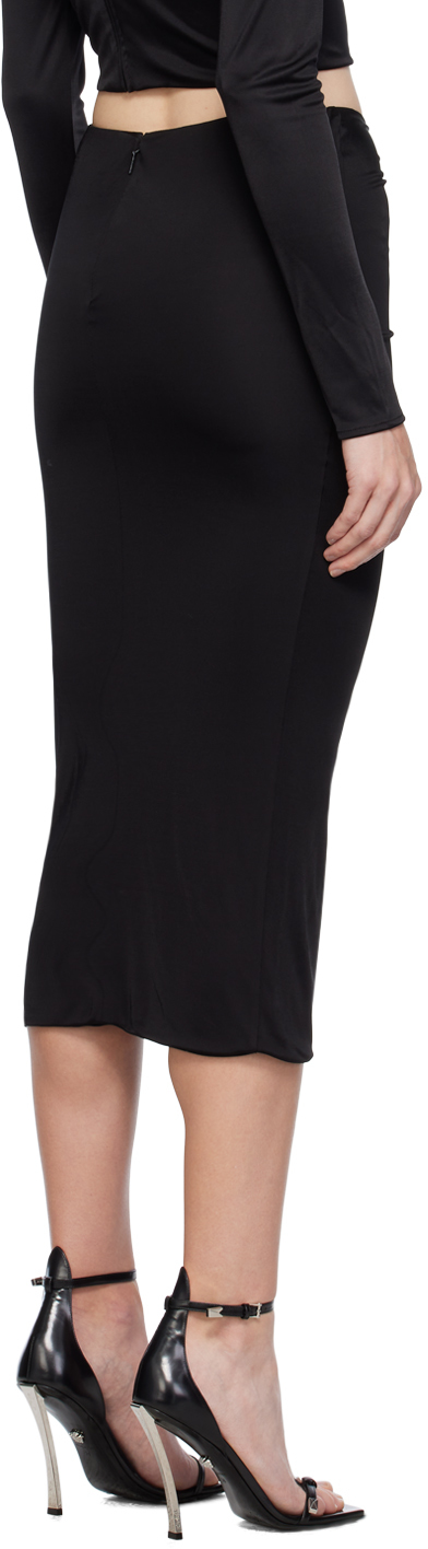 Versace Black Dua Lipa Edition Midi Skirt