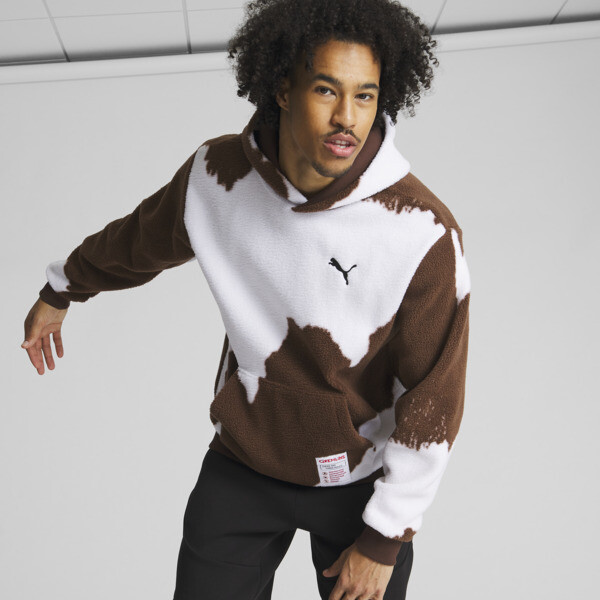 PUMA HOOPS x GREMLINS Men's Hoodie in Brown