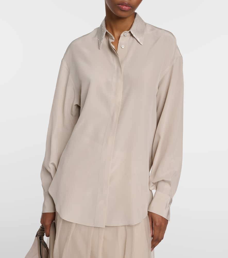 Brunello Cucinelli Cable-knit cotton-blend sweater