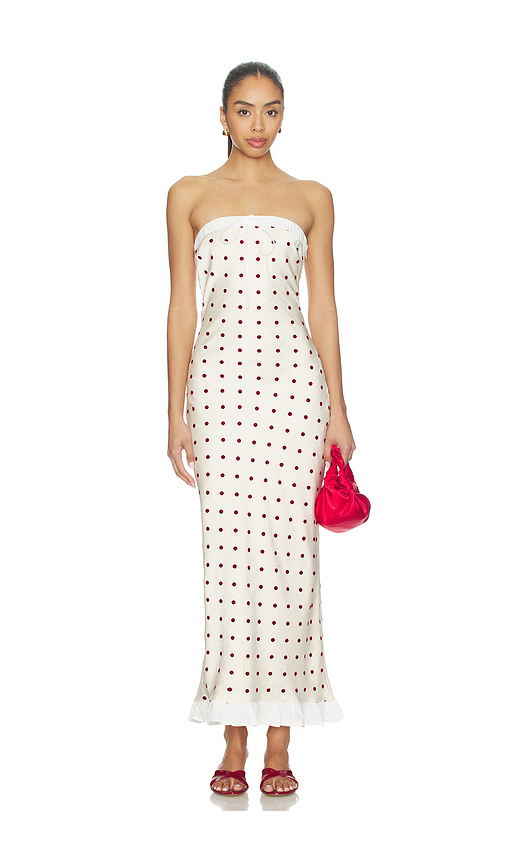 Maude Club Donni Dress in Ivory. L. Also in M, S