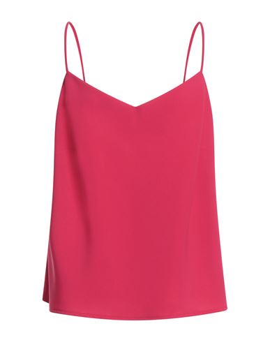Woman Top Fuchsia Size 16 Polyester, Elastane
