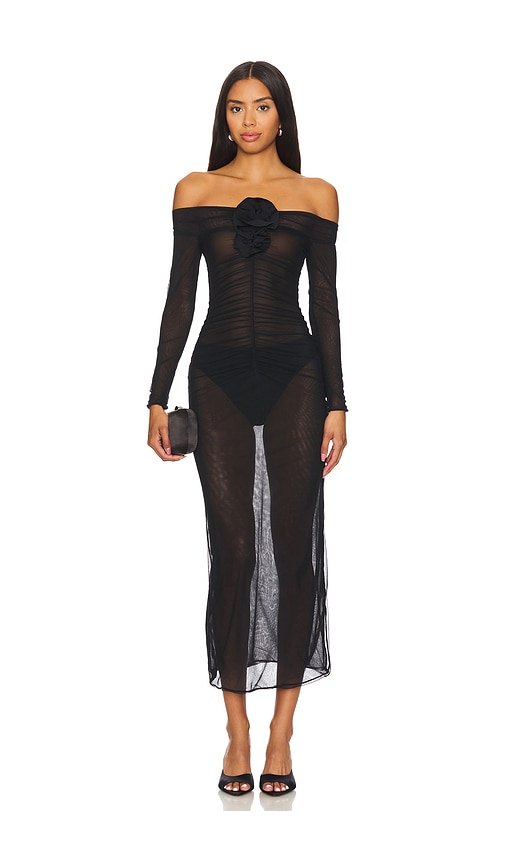 Maygel Coronel MAXIKLEID HELIOSA in Black