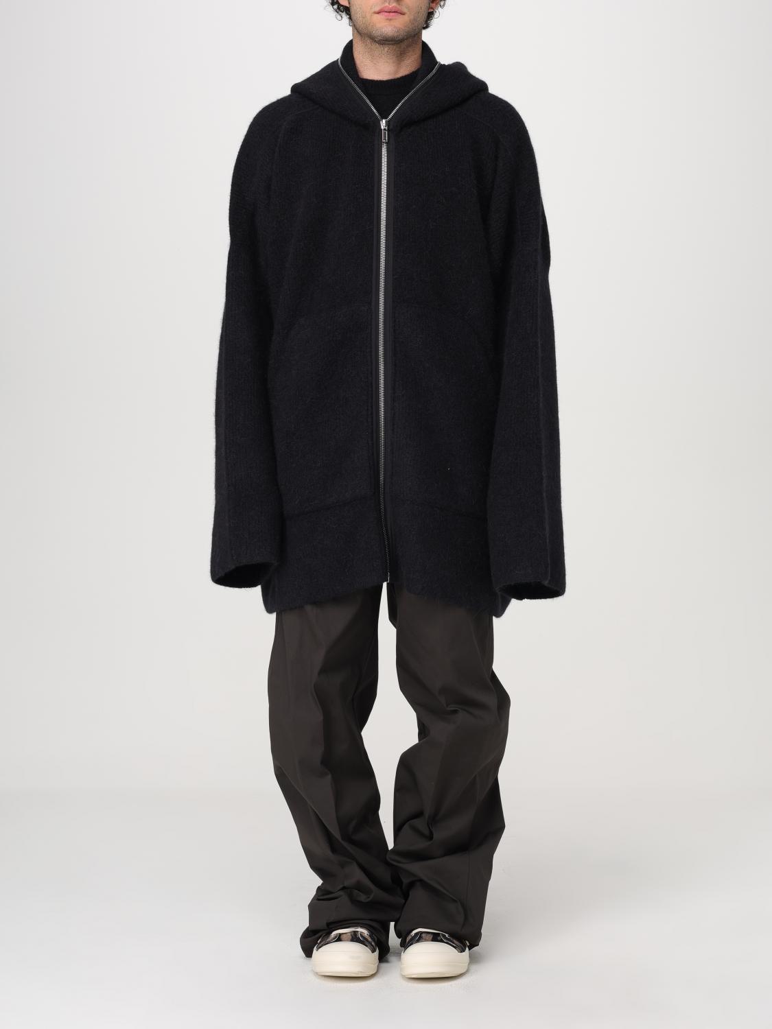 Drop-shoulder hooded jacket - Black