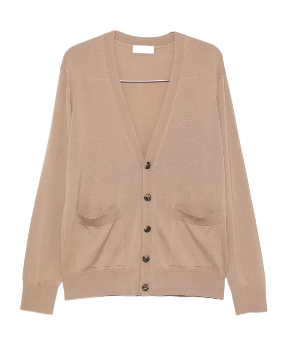 Long-sleeved button-down cardigan