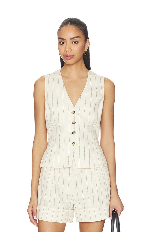 Rag & Bone Paulette Stripe Vest in Beige. - 10 also , 2, 4