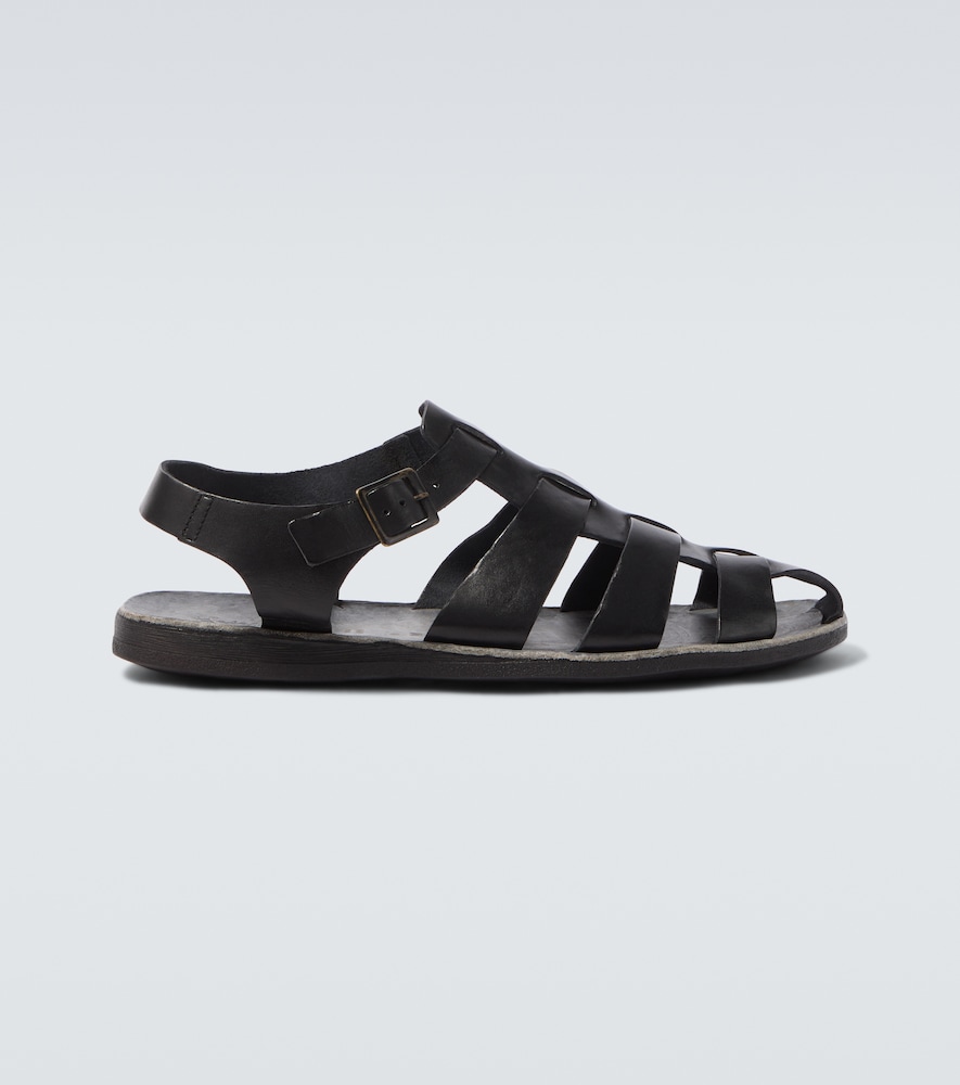 Porto leather fisherman sandals