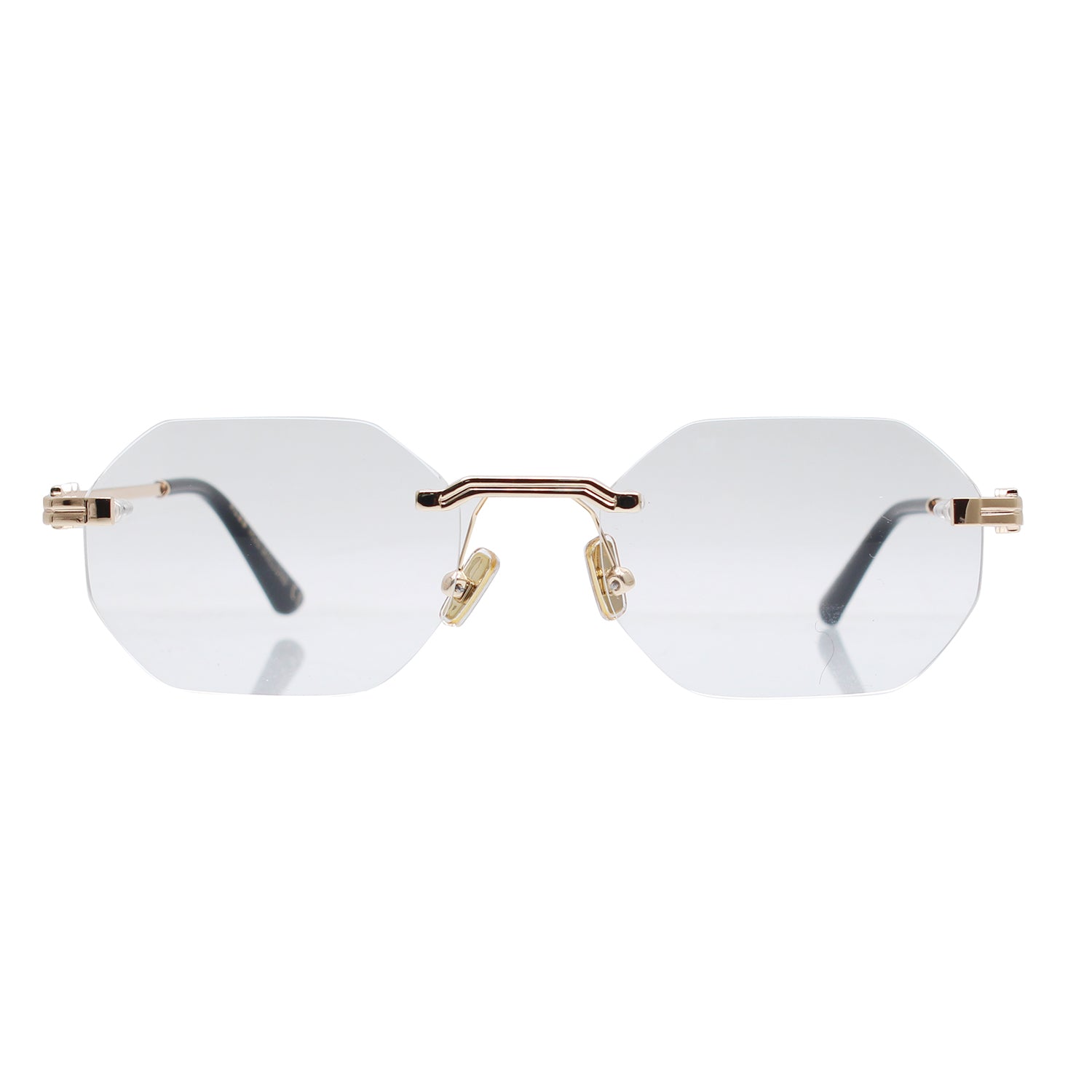 XLAB Unisex XLAB Bollons Optical frames Metal Silver Geometric