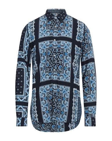 Man Shirt Midnight blue Size M Viscose
