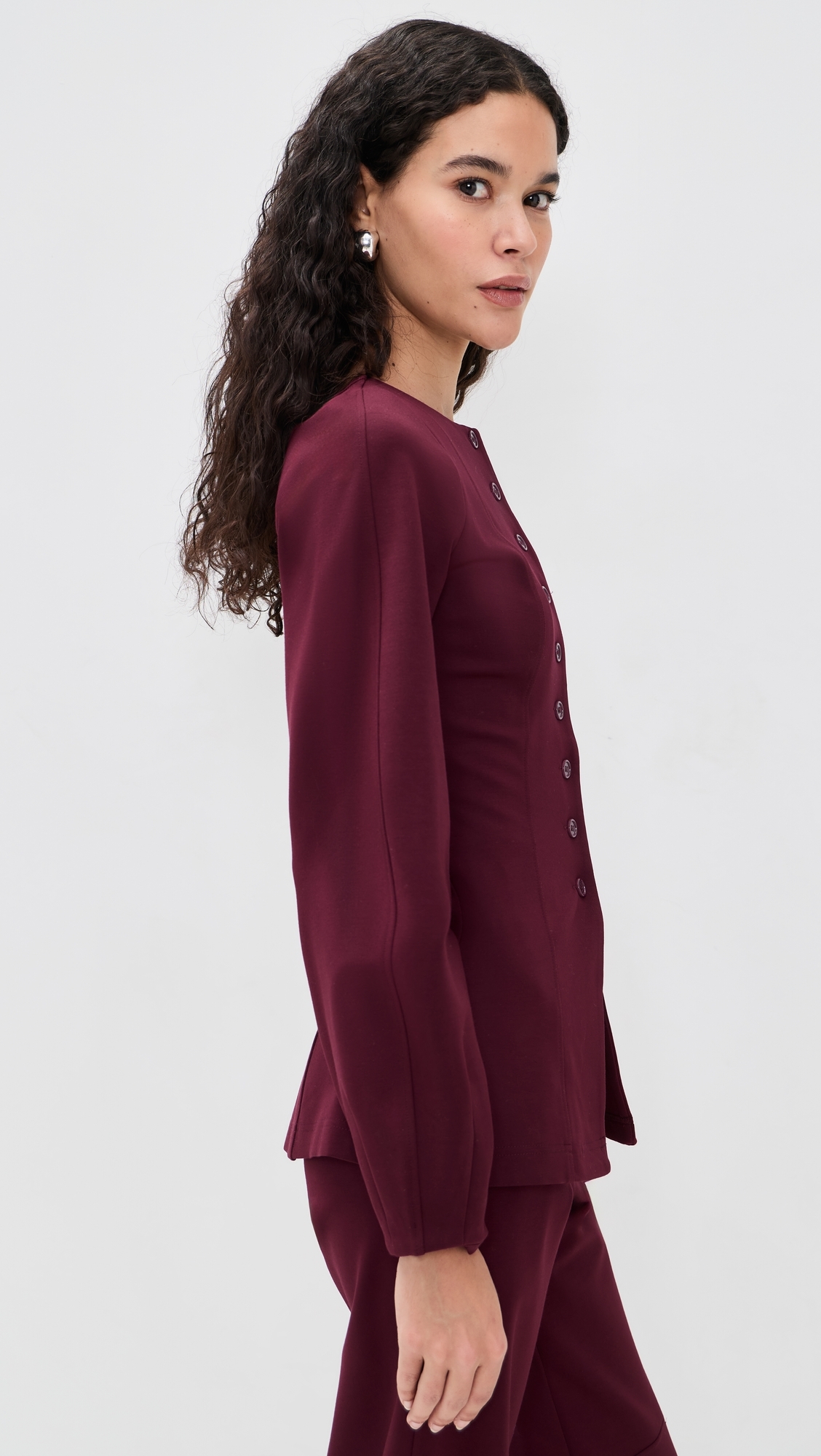 Bonnie Ponte Blazer Oxblood