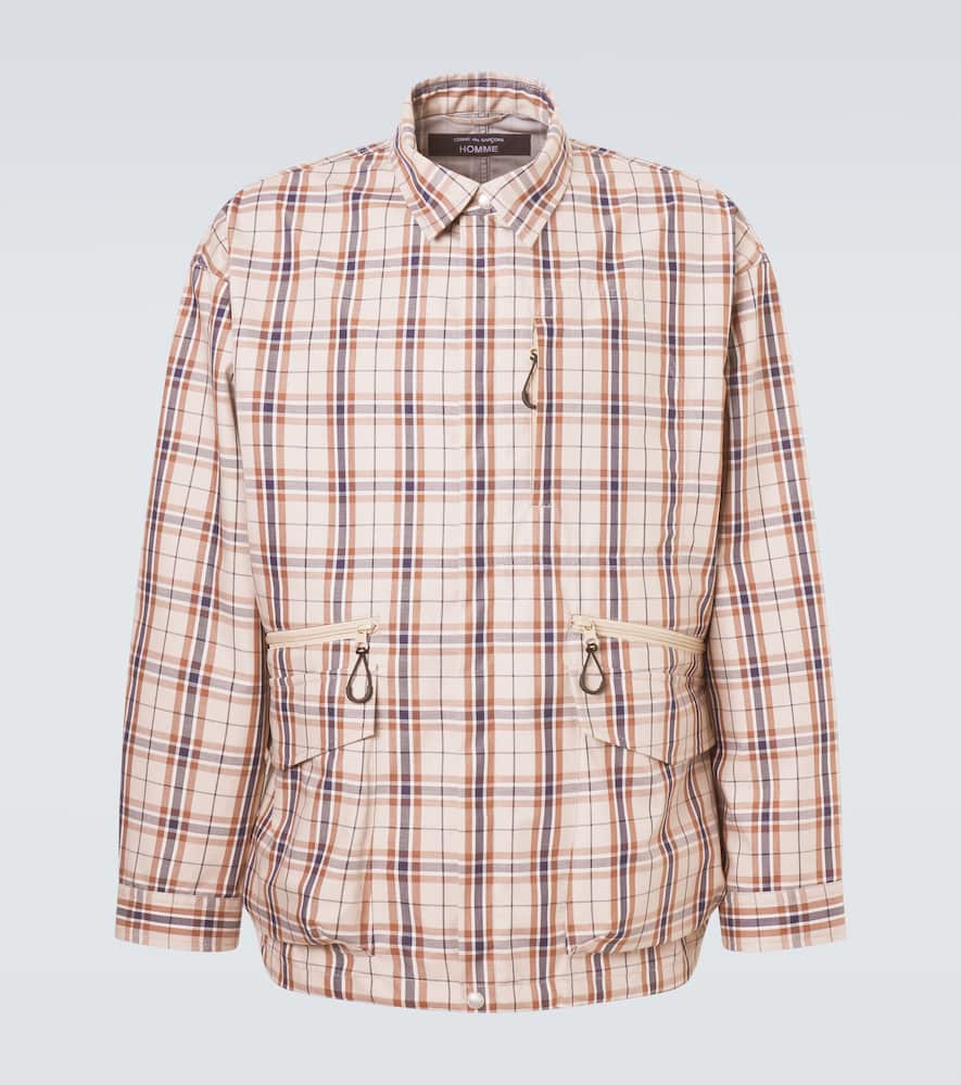 Comme des Garçons Homme Checked cotton-blend jacket