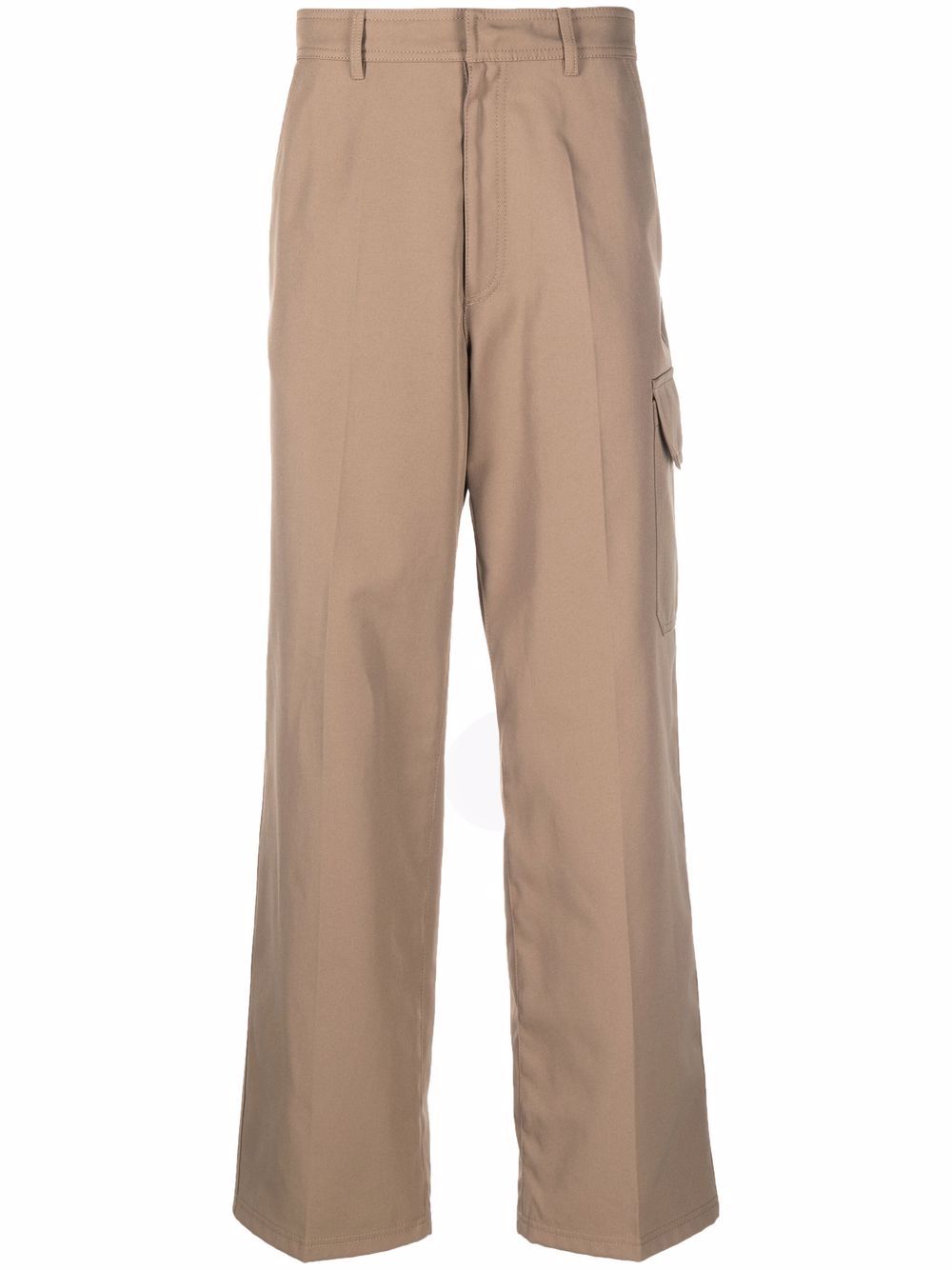 Patch pocket detail chinos - Brown
