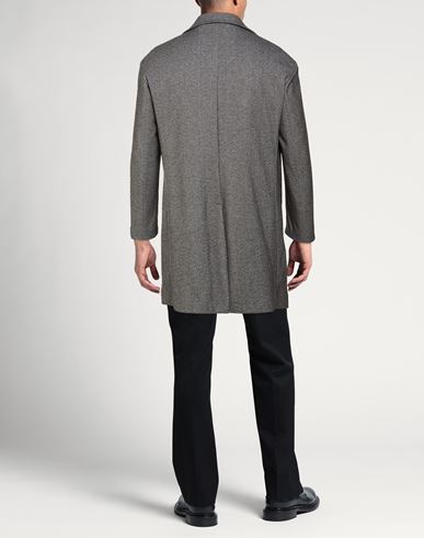 Man Coat Grey Size 38 Polyester