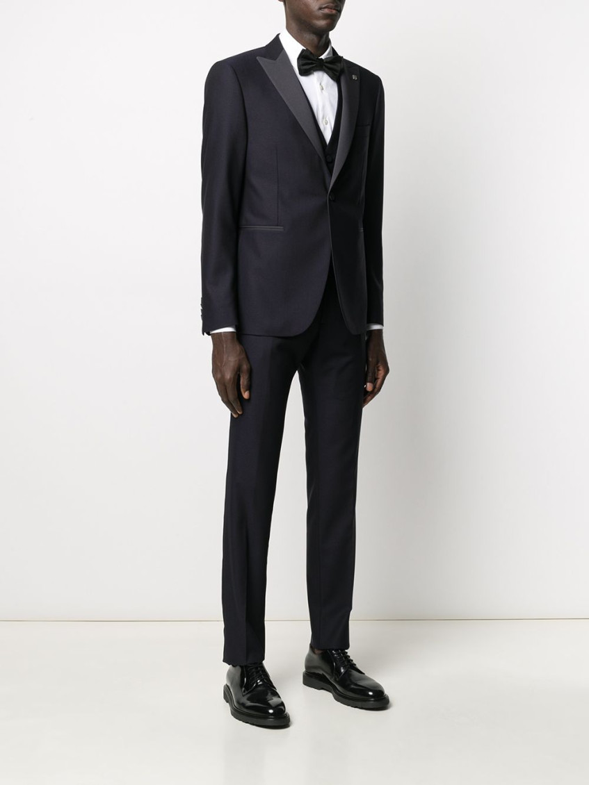 Navy Blue Three-piece Suit