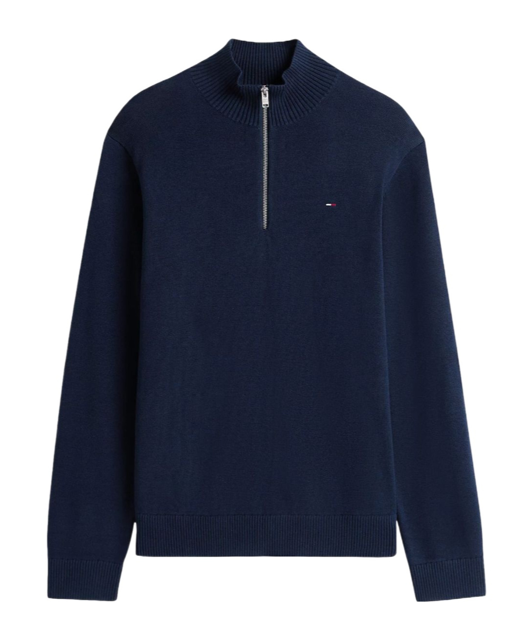Tommy Flag Quarter-Zip Slim Jumper