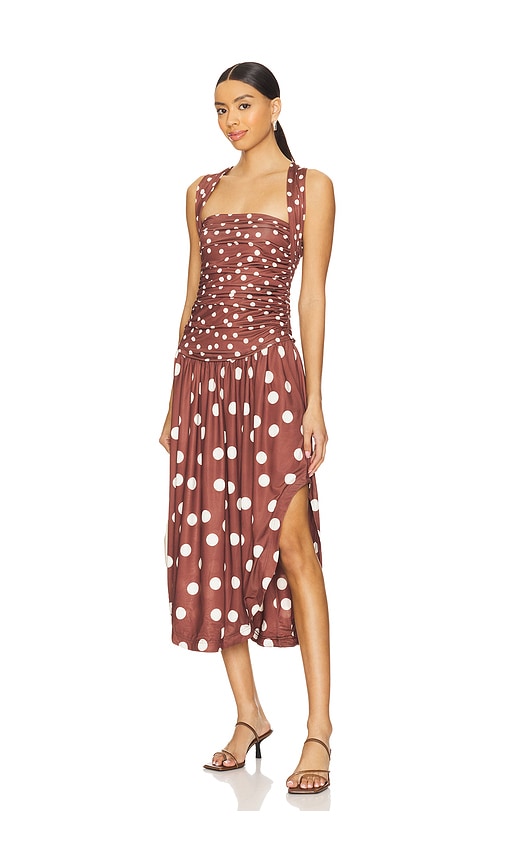 Free People Raylon Midi Dress in Chocolate. - L also in