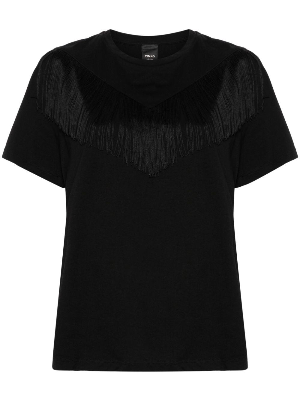 Under World fringe-detailed T-shirt - Black