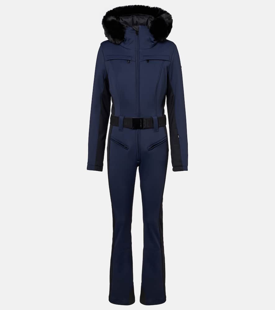 Parry faux fur-trimmed ski suit