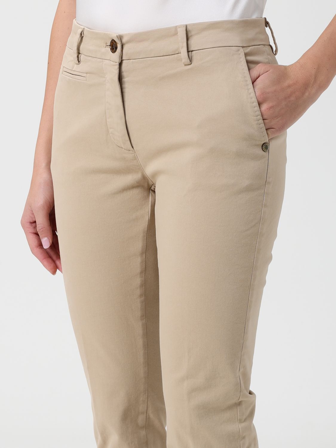 Pants Woman color Yellow Cream