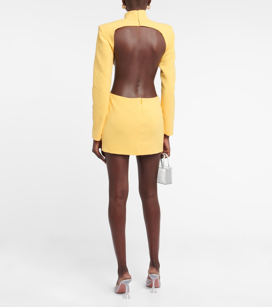 Cutout crêpe minidress