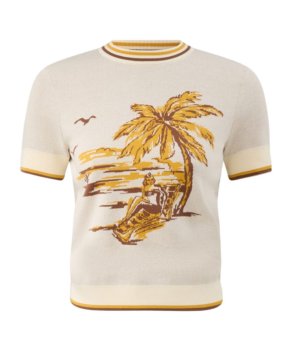 Daylightpam-tree  jacquard T-shirt