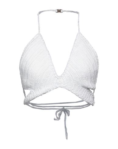 Forte_forte Woman Top White Size 2 Cotton, Polyamide, Elastane