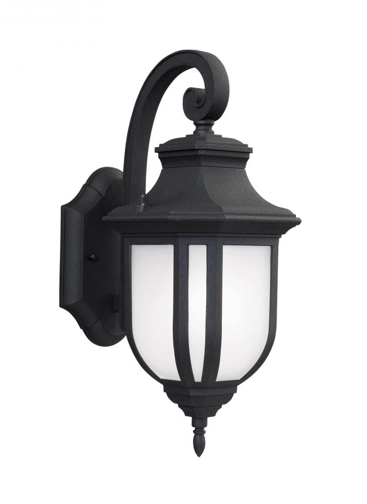 Black One Light Outdoor Wall Lantern from the Childress Collection