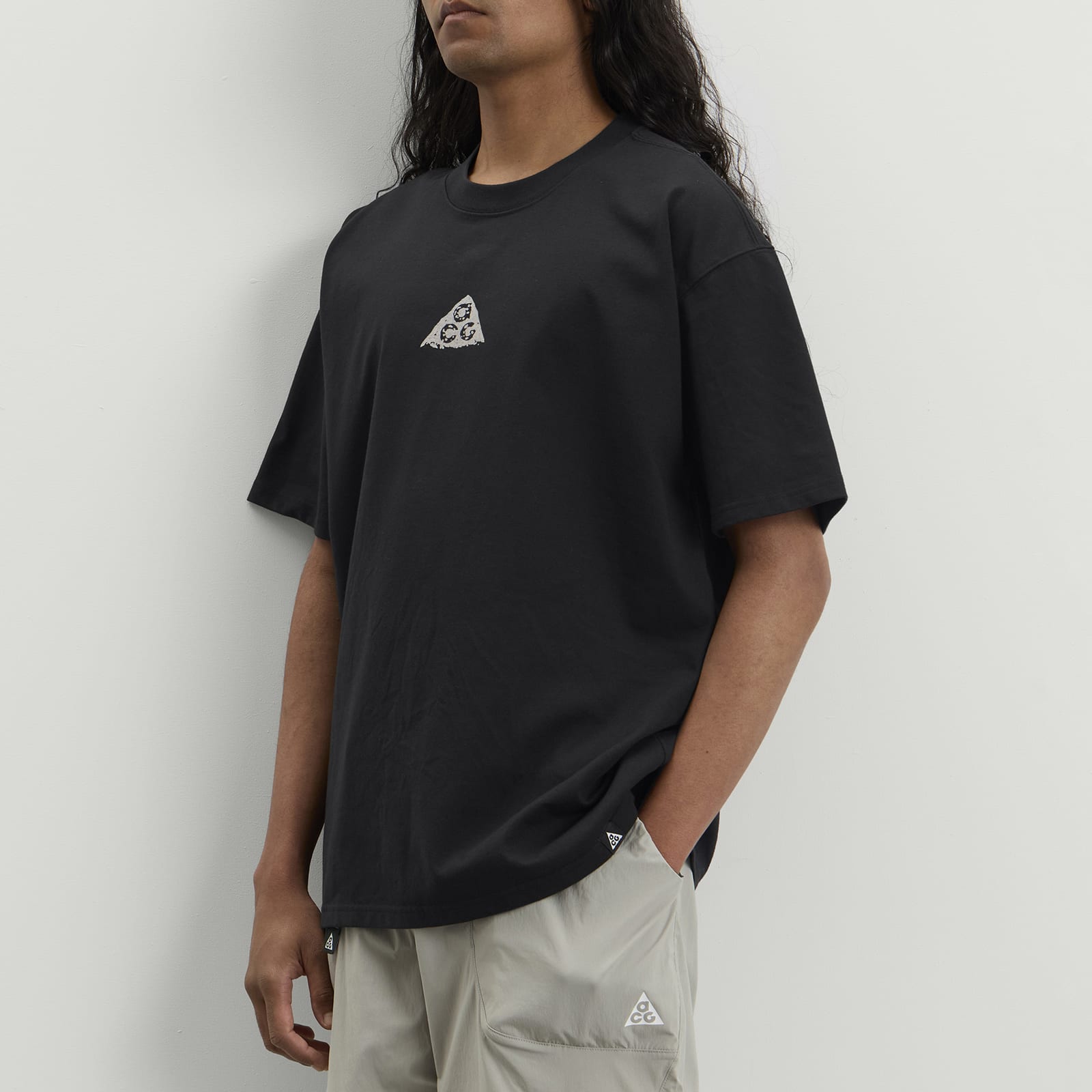 Men's ACG Stacked Rocks T-Shirt in Black/Light Orewood Brown