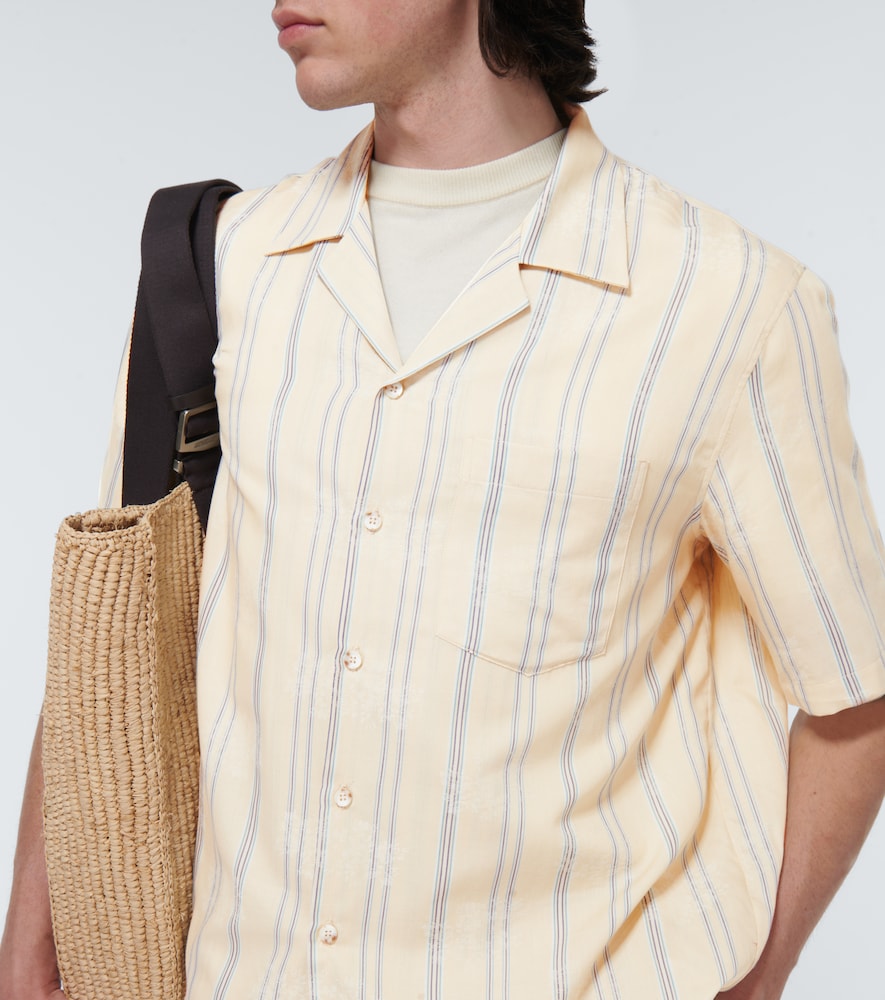 Floral jacquard shirt