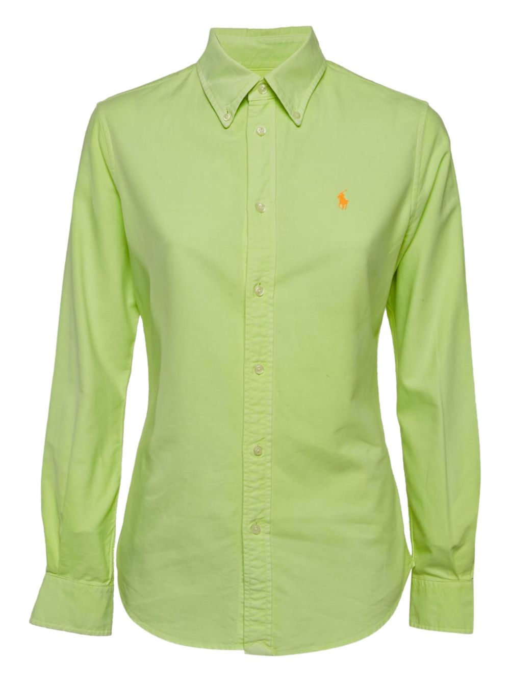 Pre-owned button-down long-sleeves shirt - Green