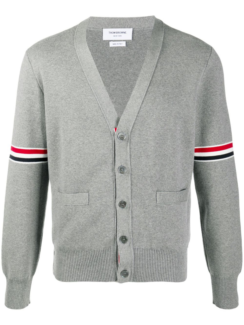 Milano stitch stripe armband cardigan