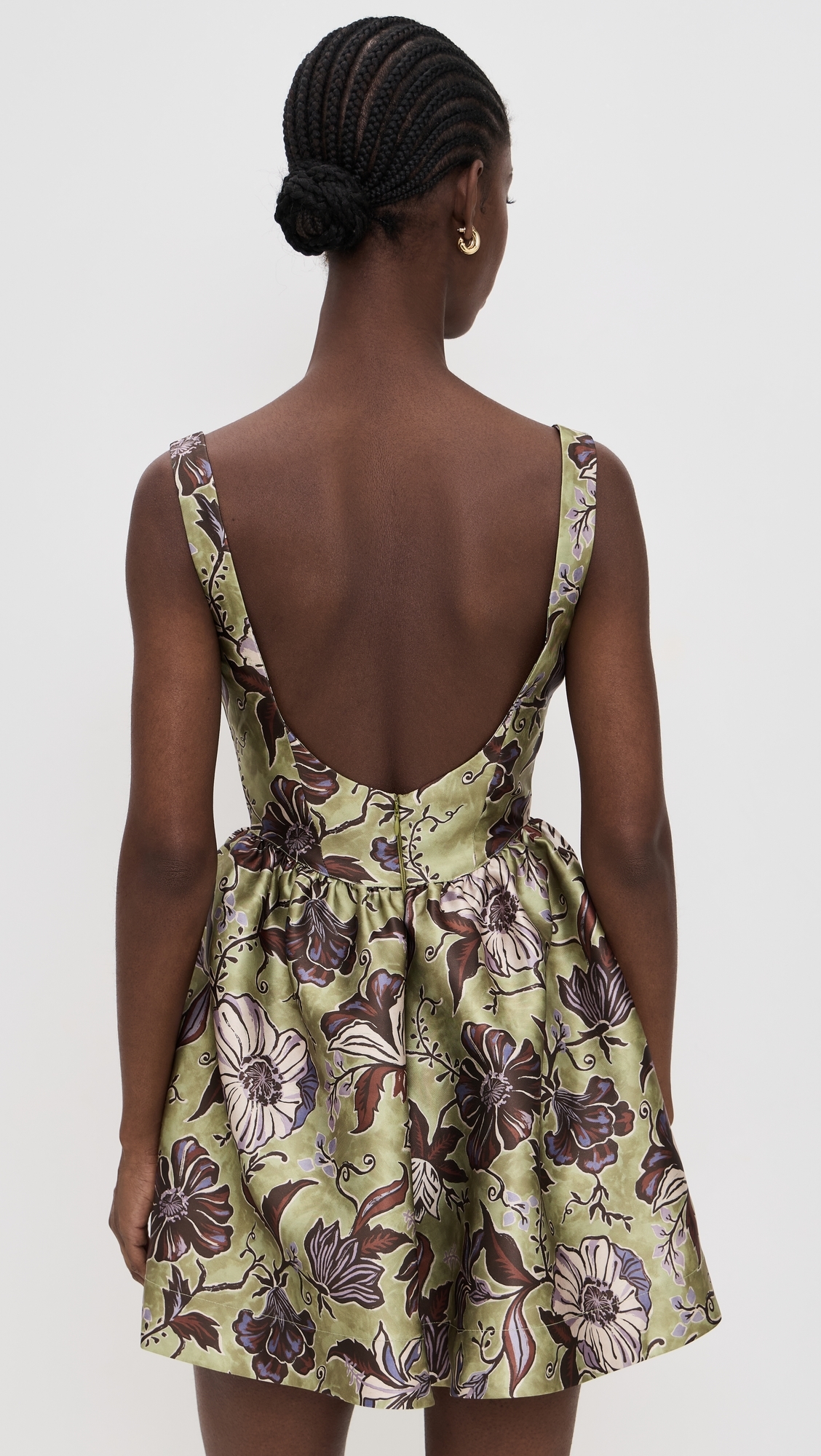 Citron Flounce Mini Dress Multi