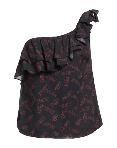 Denny Rose Woman Top Black Size 6 Polyester