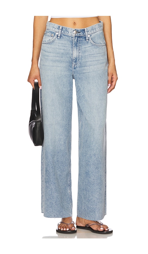 Rag & Bone Featherweight Sofie High Rise Wide Leg Jeans in Blue.  33. Also in 25, 27, 28, 29, 30