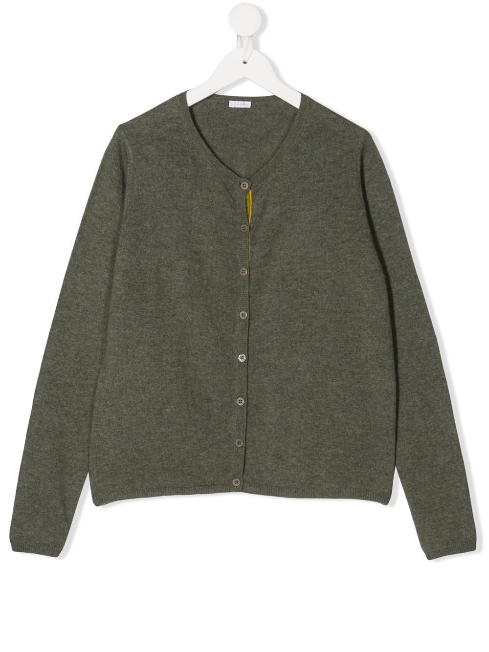 TEEN fine knit cardigan - Green