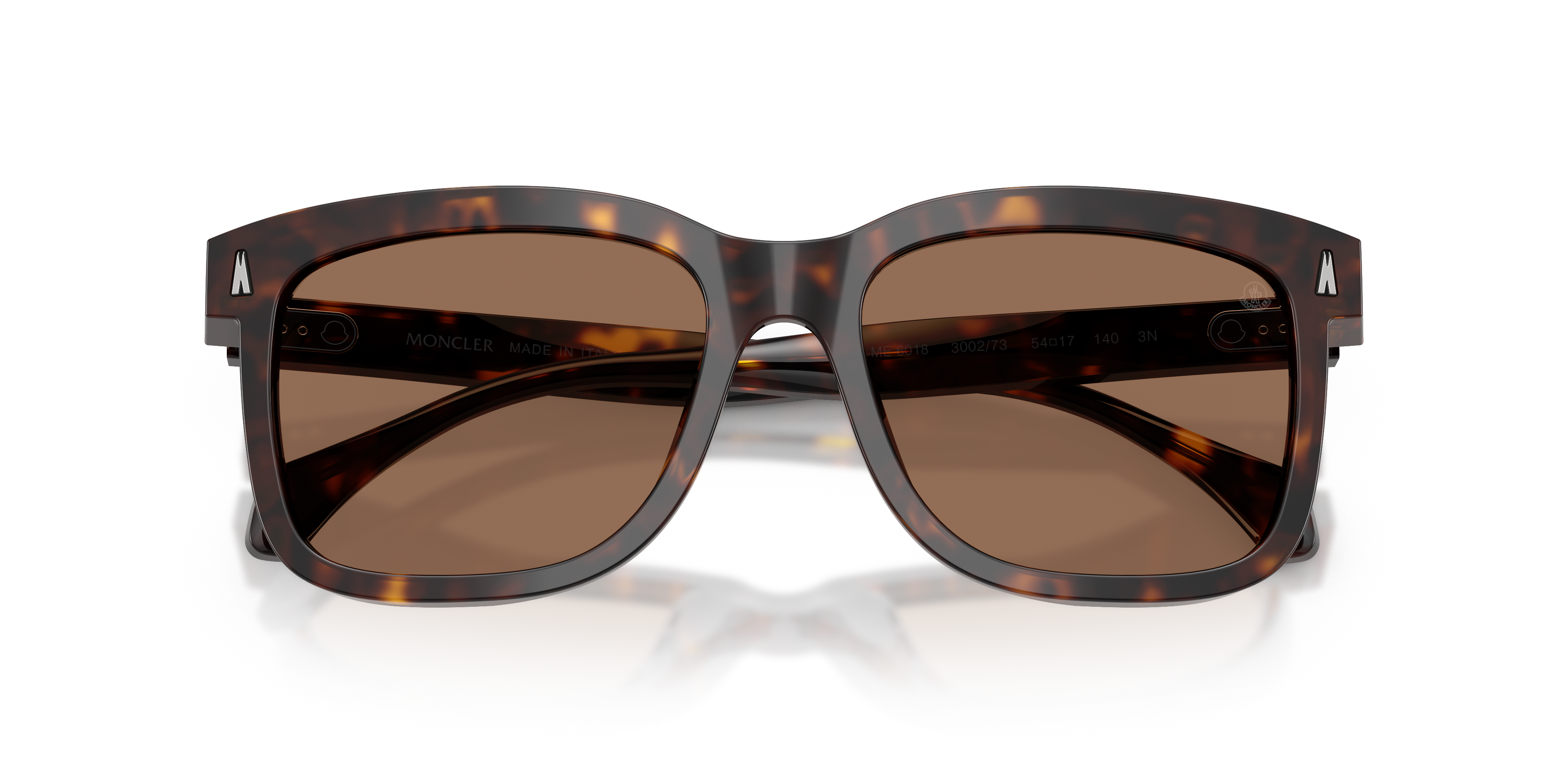 Moncler Unisex Moncler ME6018 VALAIRE 300273 Gafas de sol Acetato Tortuga Marrón Pillow Norma