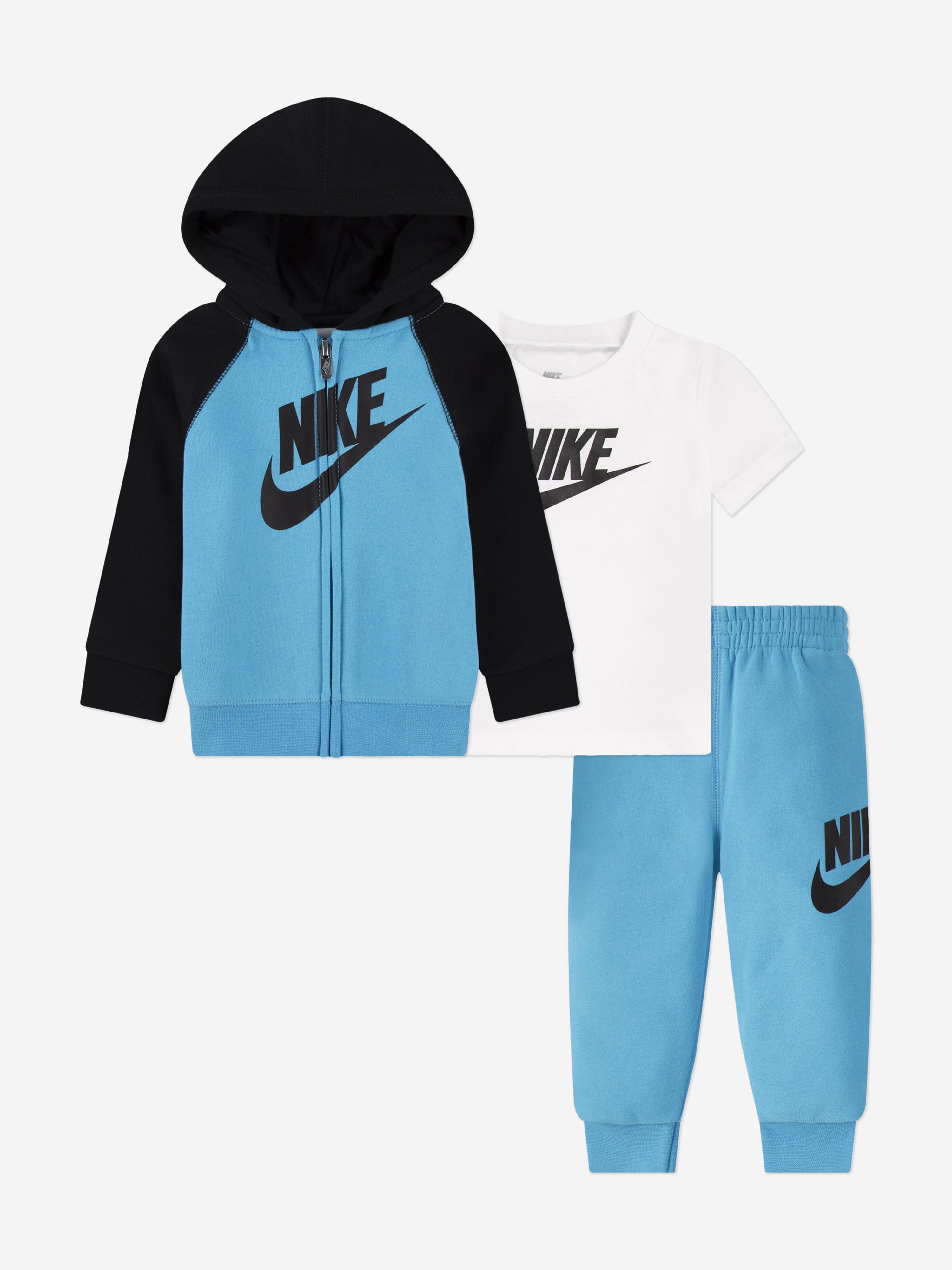 Nike Boys 3 Piece Tracksuit Set in Blue 12 Mths