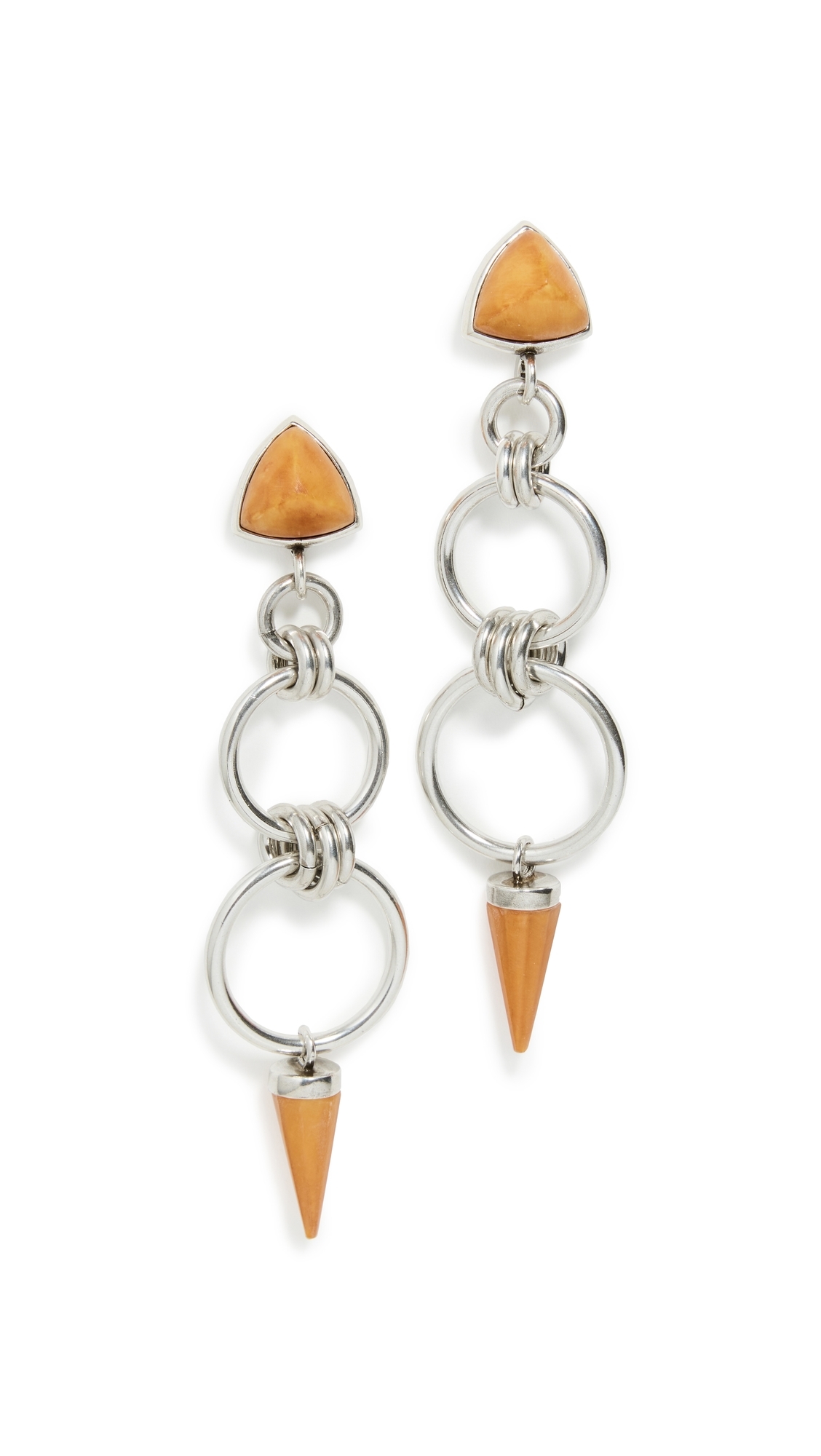 Isabel Marant Long Earrings Natural/Silver One Size