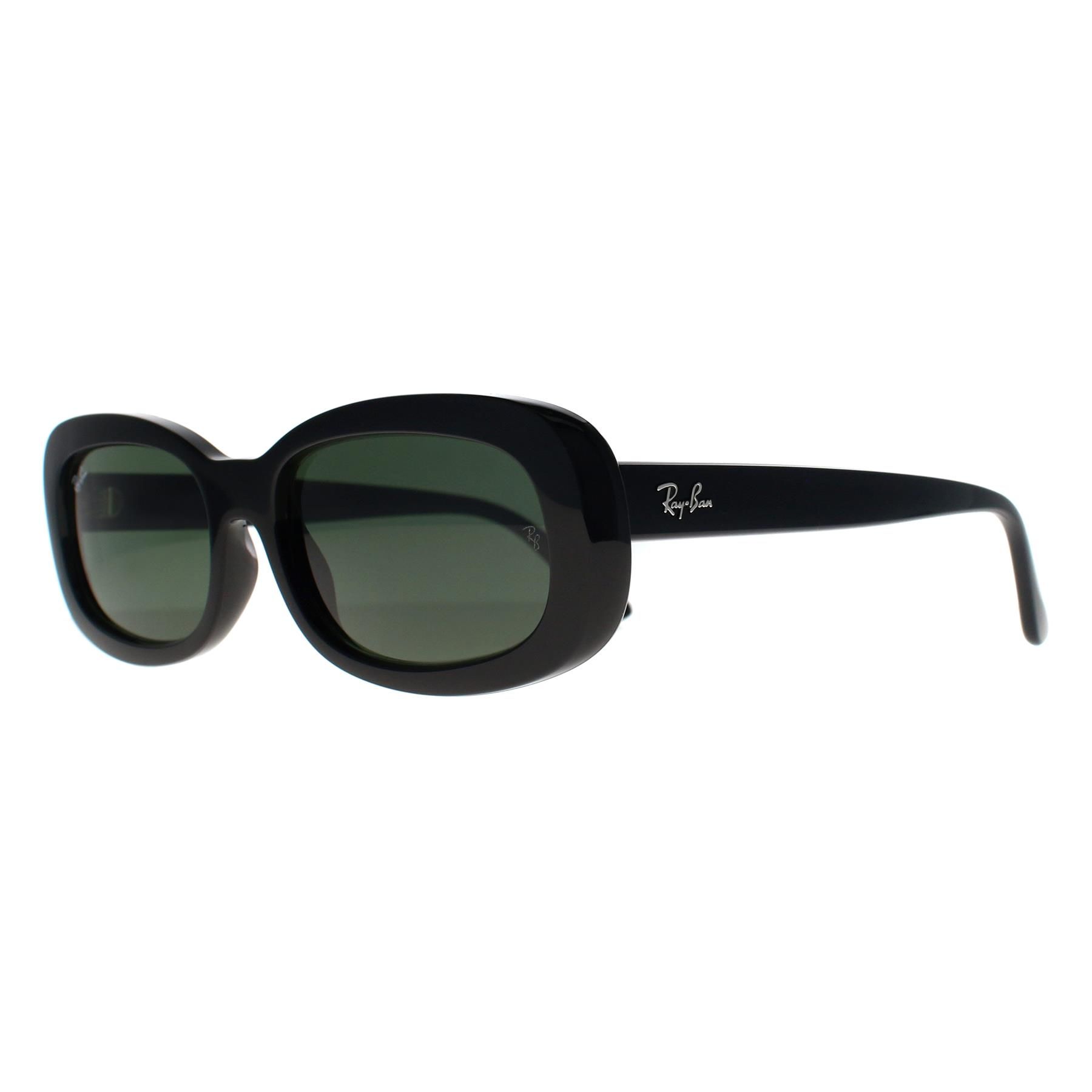 Ray-Ban Woman Sunglass RB2221 - Frame color: Black, Lens color: Green