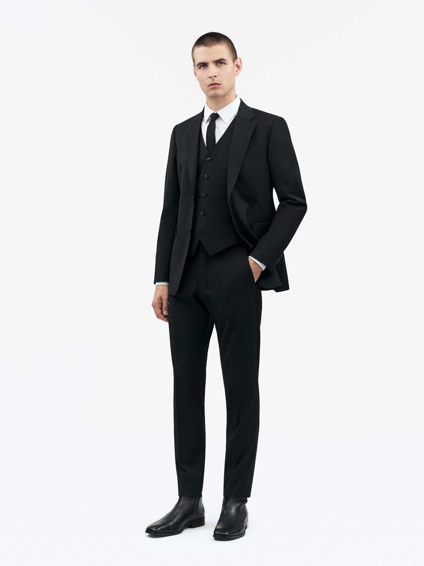 Wayde Polyester-Wool Blend Waistcoat