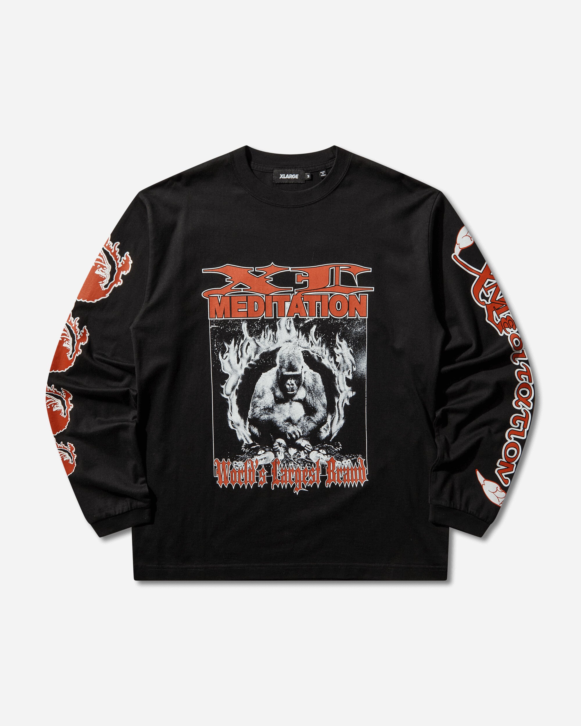 Men s Meditation Longsleeve T-Shirt Black