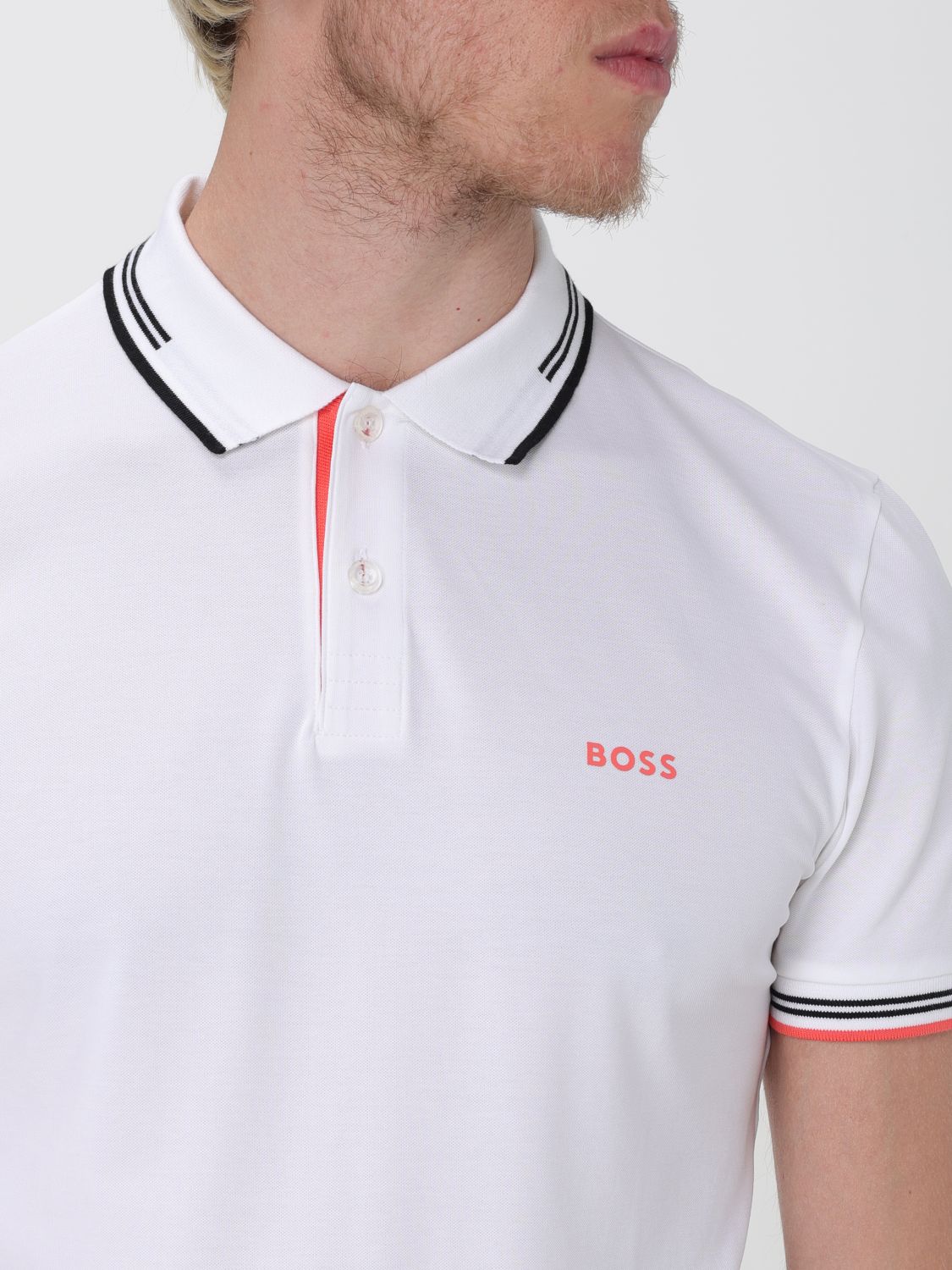 Polo Shirt Men color White